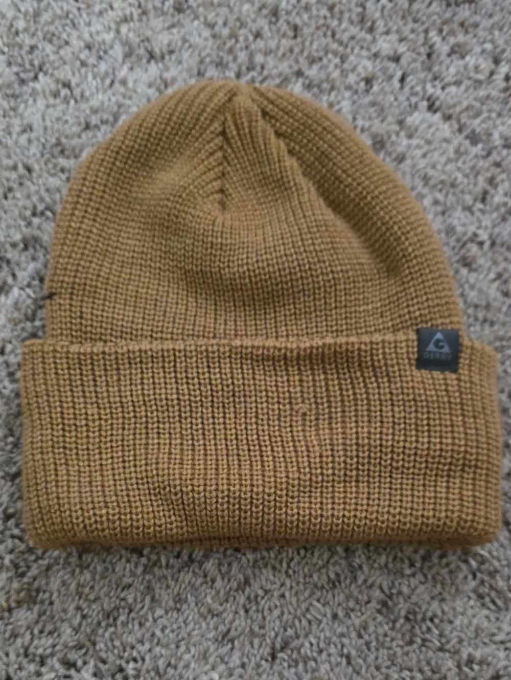 Quiksilver Khaki Fold-Over Knit Beanie